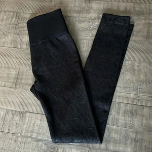 One 5 One Fleece Lined Embellished Black Leggings Size S-M
